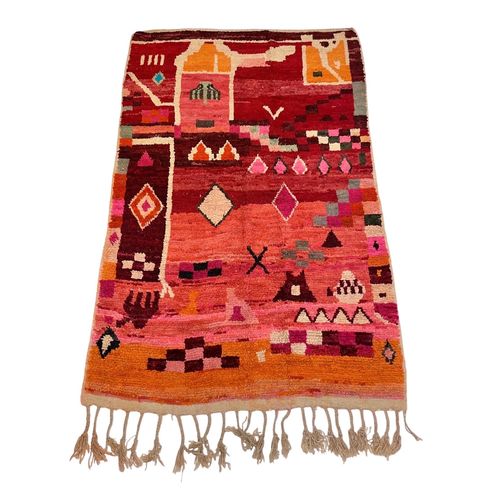 Abstract Moroccan rug in warm colors - Kantara | Moroccan Rugs