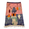 Moroccan diamond rug in pink and blue - Kantara | Moroccan Rugs