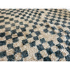 Classic checkerboard Moroccan rug in white and black - Kantara | Moroccan Rugs