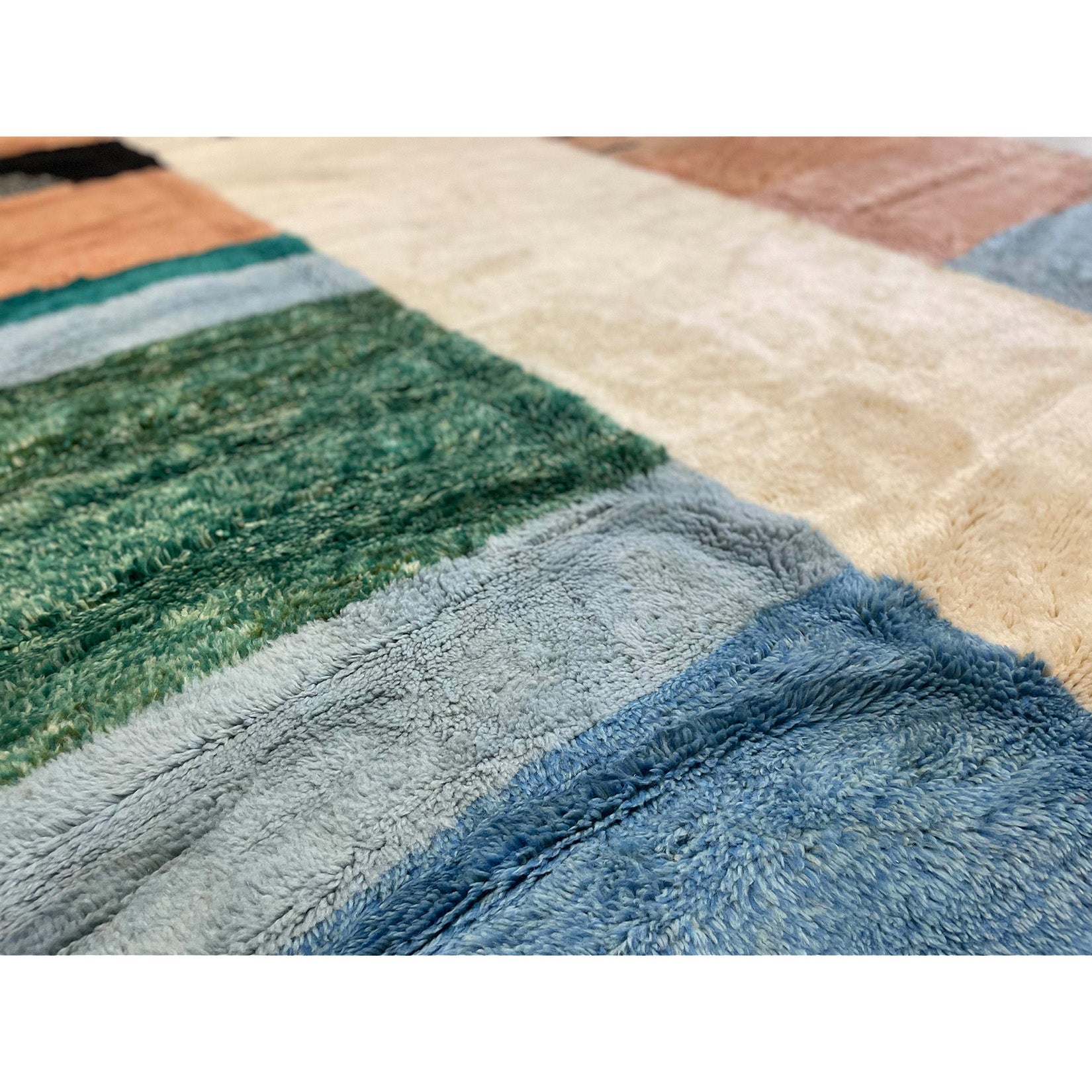 Colorful geometric Moroccan oversize rug - Kantara | Moroccan Rugs