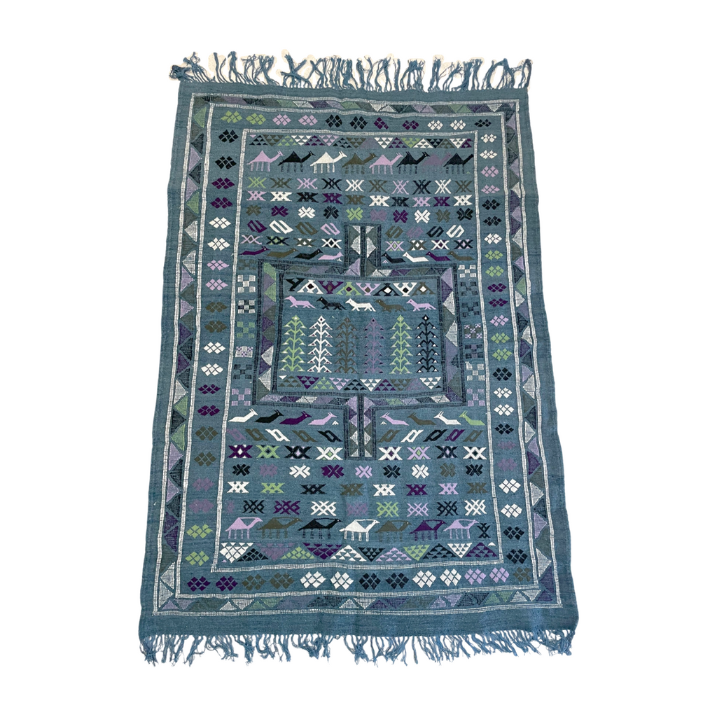 Vintage Kilim with Geometric Patterns, from Rug & Kilim