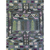 Traditional Moroccan Boujad rug woven with modern colors featuring animals and plant motifs  | Kantara Moroccan Rugs in Los Angeles