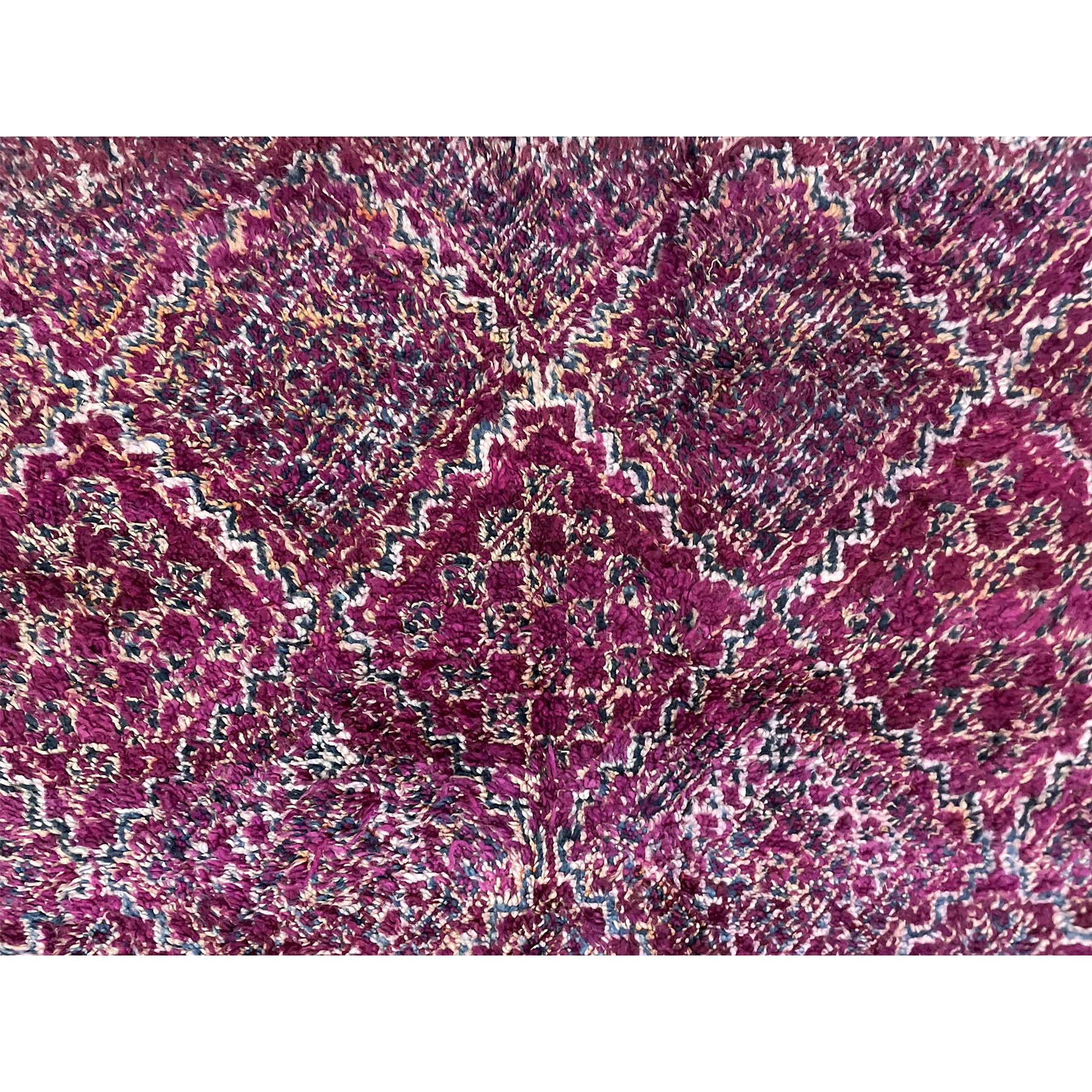 Boho chic Moroccan diamond rug in purple - Kantara | Moroccan Rugs