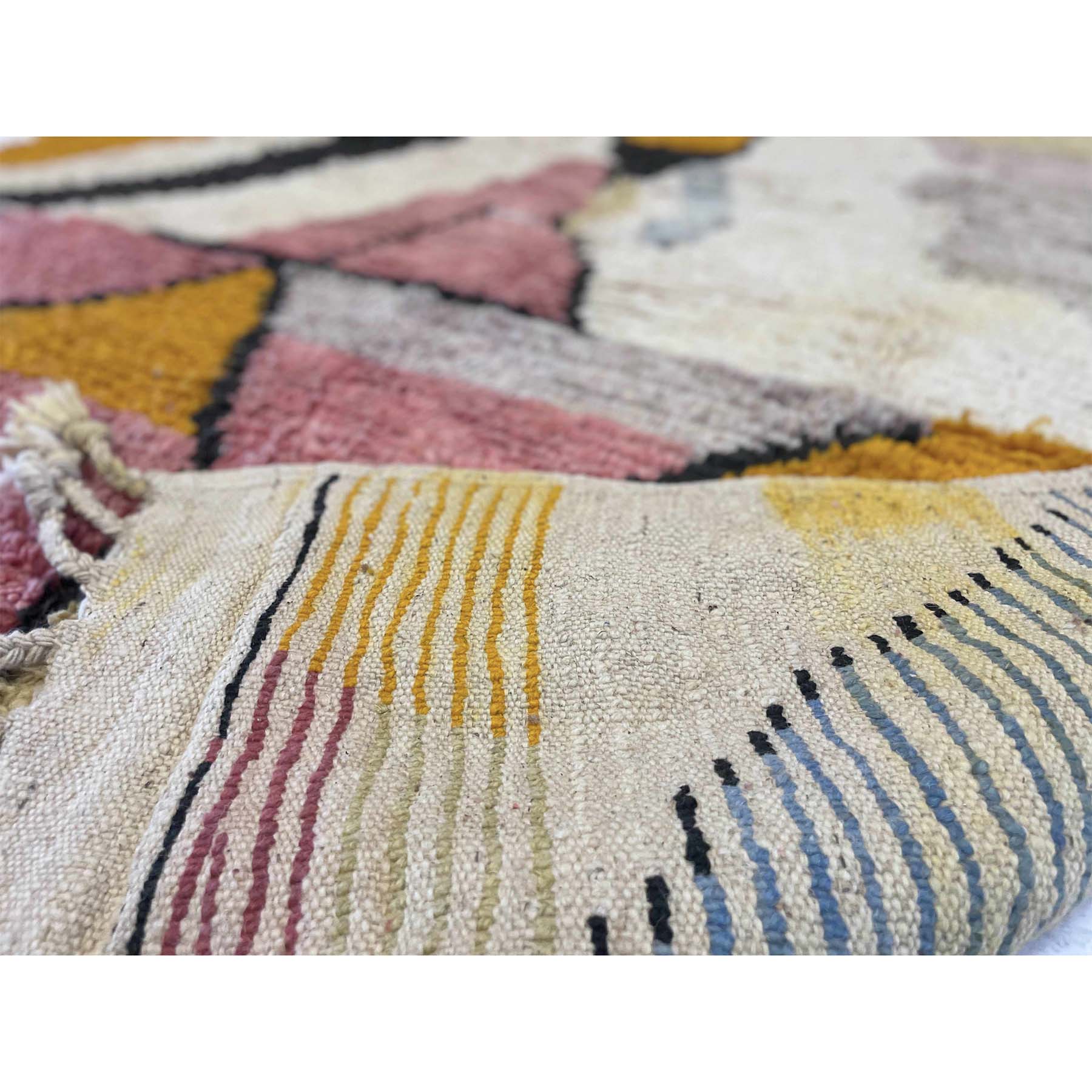 Boho chic hand knotted Moroccan bedroom rug - Kantara | Moroccan Rugs