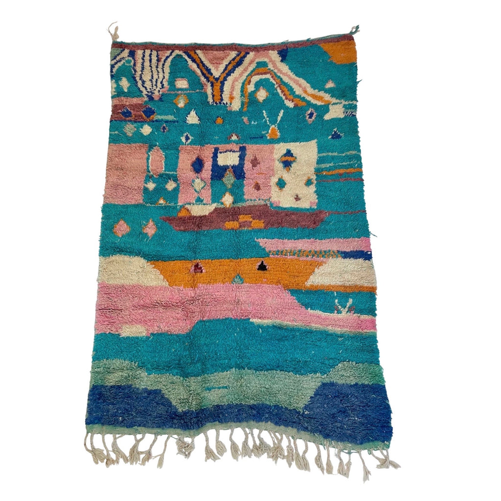 Turquoise Moroccan area rug - Kantara | Moroccan Rugs