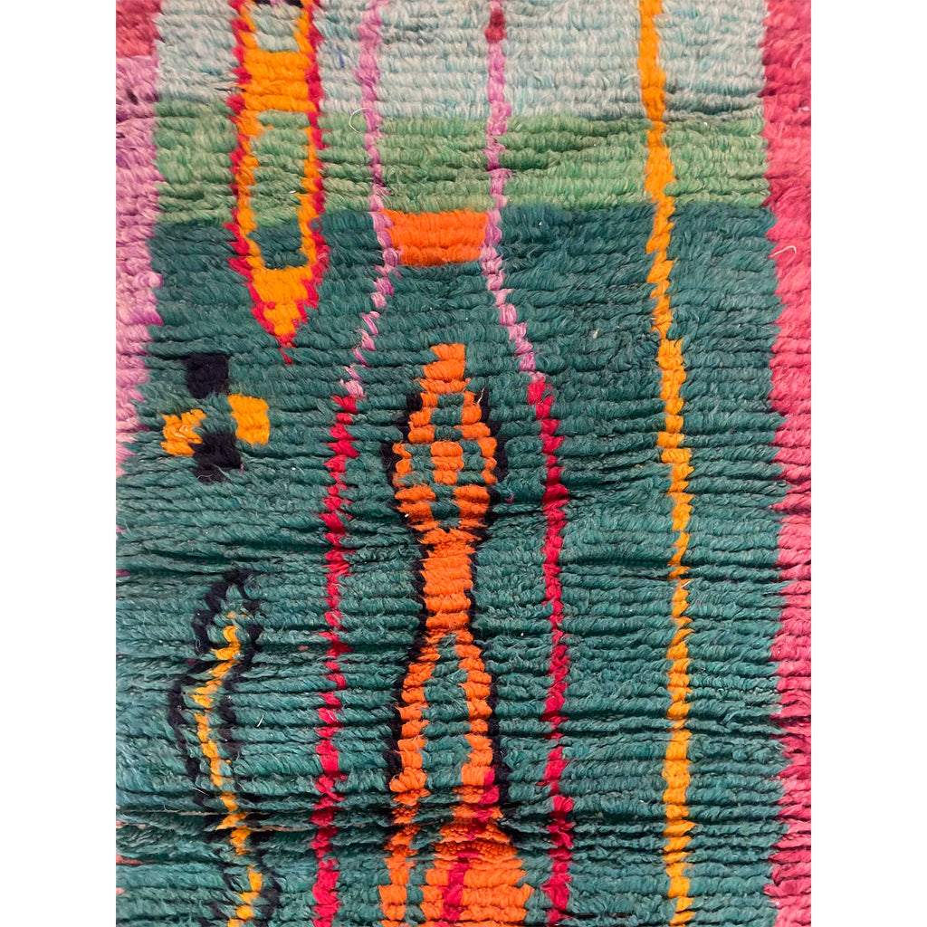 One of a kind handknotted abstract Moroccan runner - Kantara | Moroccan Rugs
