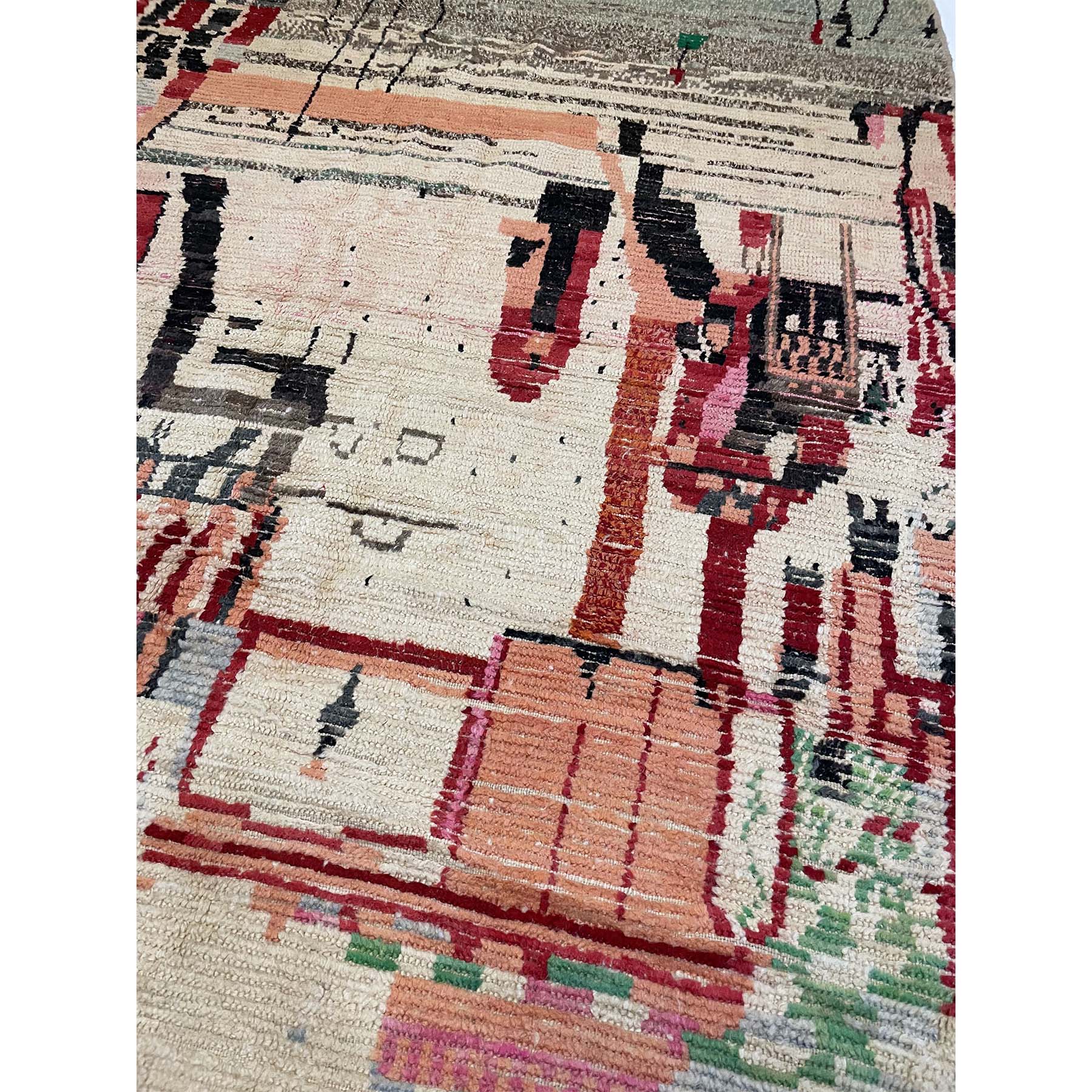 Art deco vintage Moroccan Boujaad rug - Kantara | Moroccan Rugs