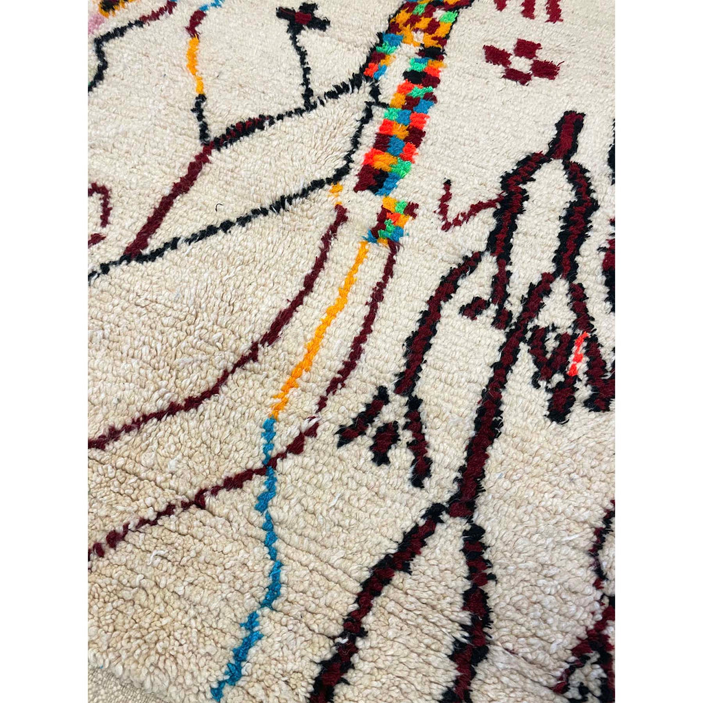 Handwoven white Moroccan entryway rug - Kantara | Moroccan Rugs