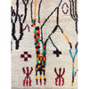 Art deco contemporary white Moroccan bedroom rug - Kantara | Moroccan Rugs