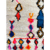 Plush handwoven white Moroccan Azilal throw rug - Kantara | Moroccan Rugs