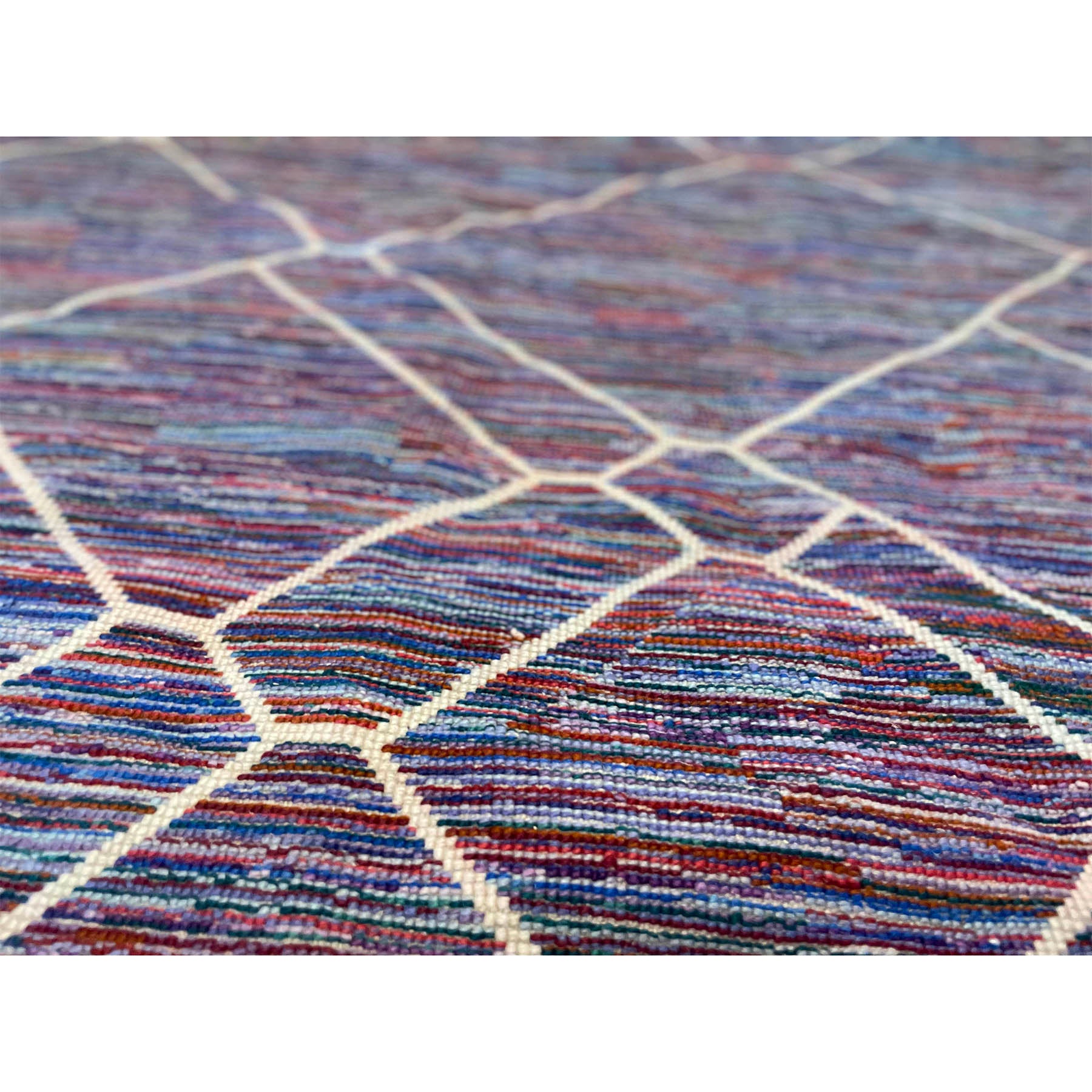 Handwoven colorful Beni Mrirt Moroccan area rug - Kantara | Moroccan Rugs
