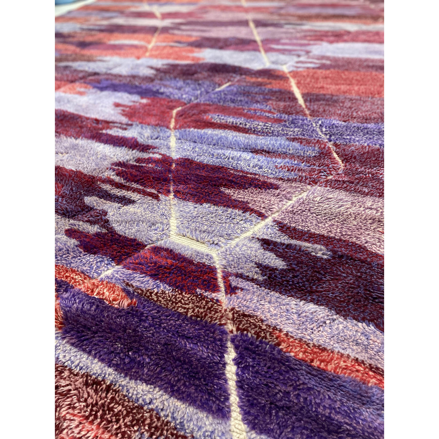 Purple and orange Moroccan oversize rug - Kantara | Moroccan Rugs