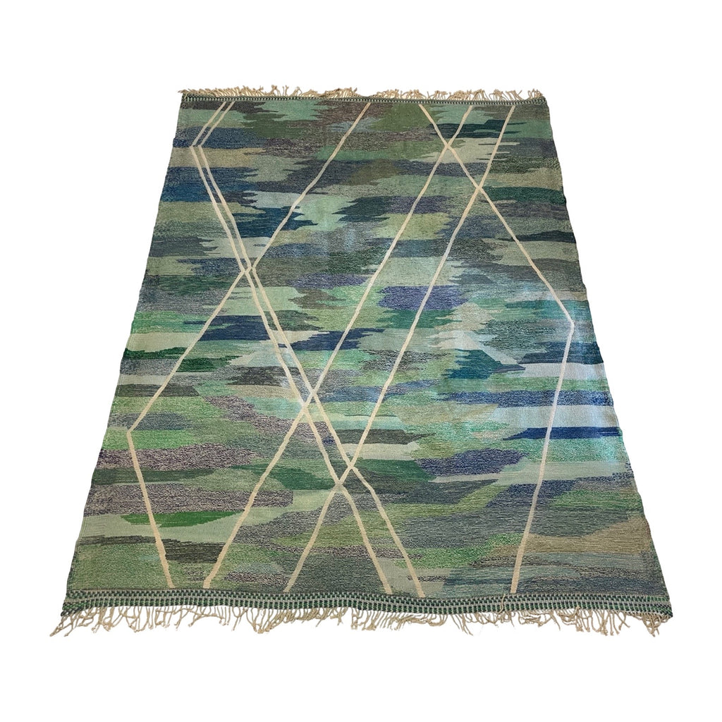 Colorful one of a kind Moroccan Beni Mrirt living room rug - Kantara | Moroccan Rugs