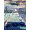 Plush handwoven Moroccan area rug in blues and greens - Kantara | Moroccan Rugs