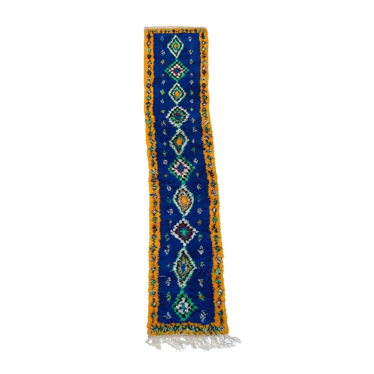 Blue Moroccan runner rug - Kantara | Moroccan Rugs