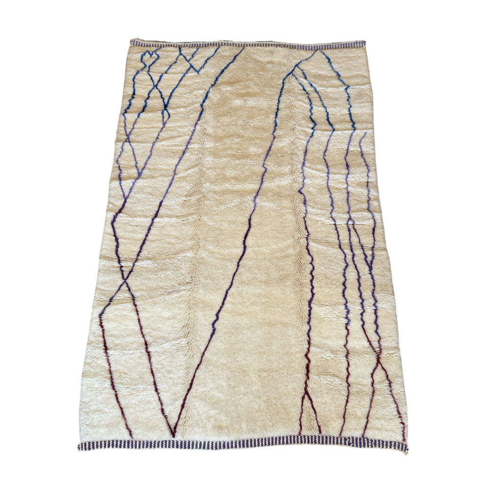 White Moroccan berber carpet - Kantara | Moroccan Rugs