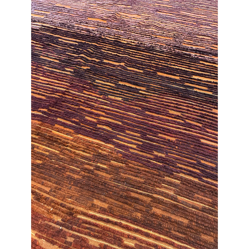 Ombré Moroccan area rug in orange, purple, and red - Kantara | Moroccan Rugs