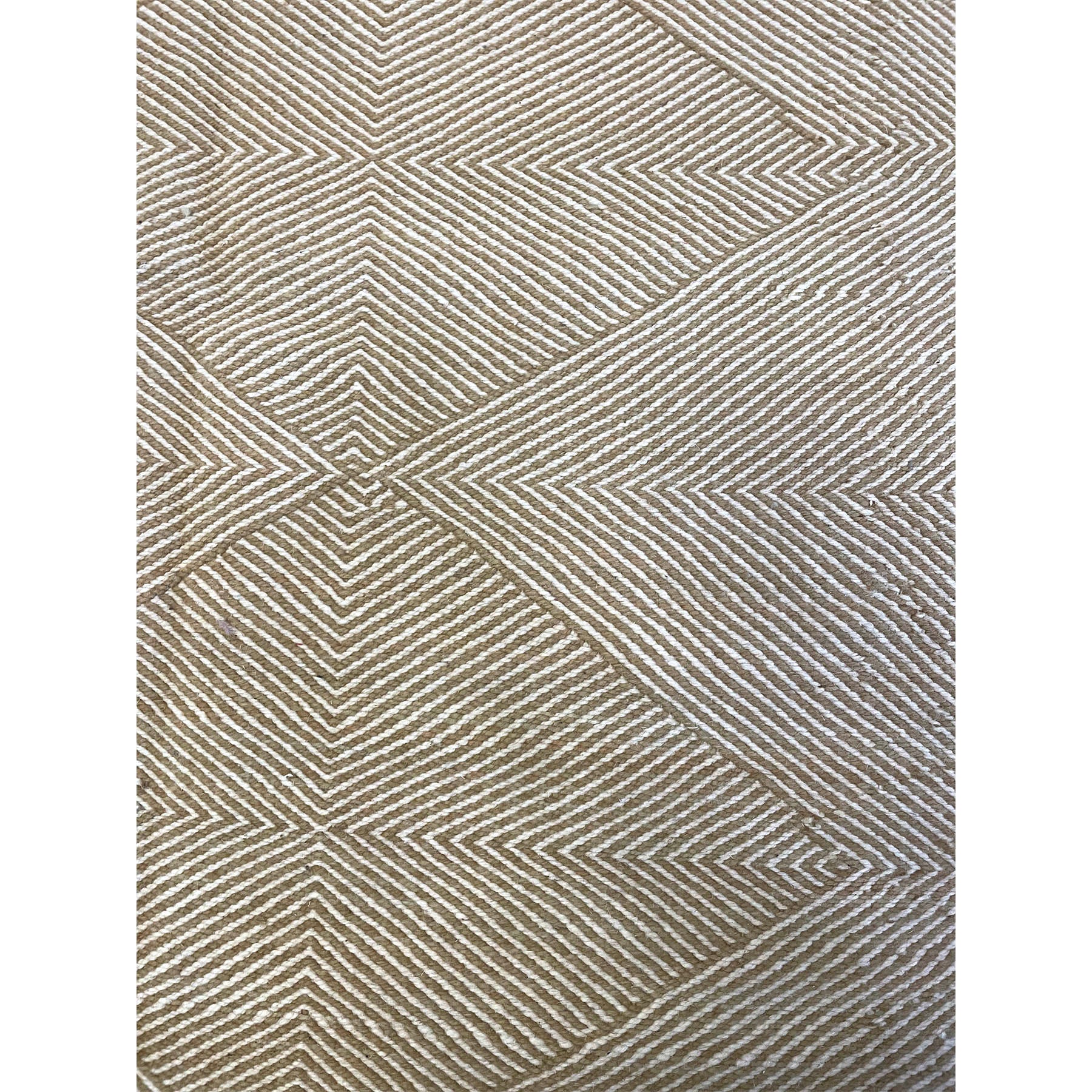 Neutral Moroccan kilim diamond rug - Kantara | Moroccan Rugs