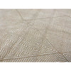 Geometric Moroccan kilim with neutral color palette - Kantara | Moroccan Rugs