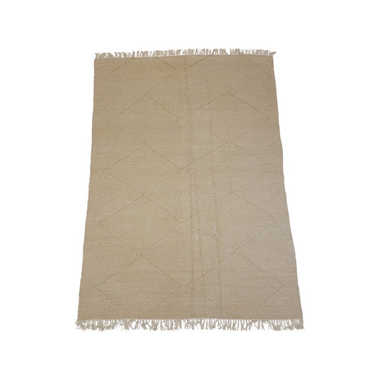 Neutral Moroccan diamond rug - Kantara | Moroccan Rugs