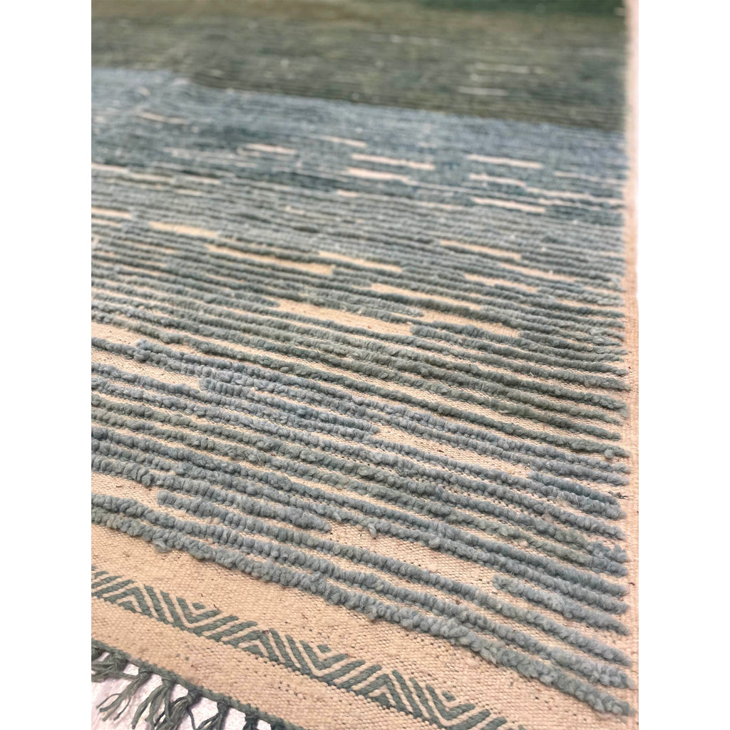 Colorful blue and green Moroccan living room rug - Kantara | Moroccan Rugs