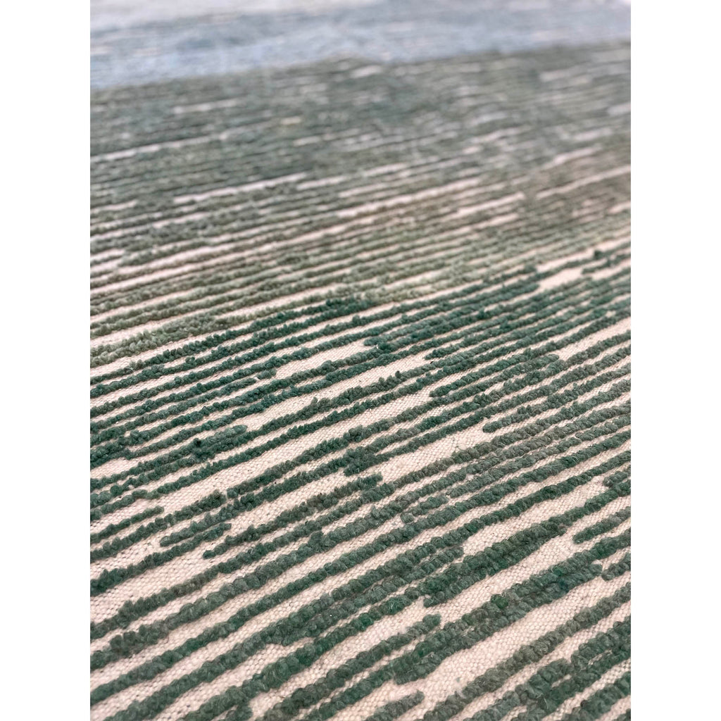 Green and blue Moroccan area rug - Kantara | Moroccan Rugs