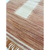 Moroccan flatweave kilim in pink, white, and orange - Kantara | Moroccan Rugs
