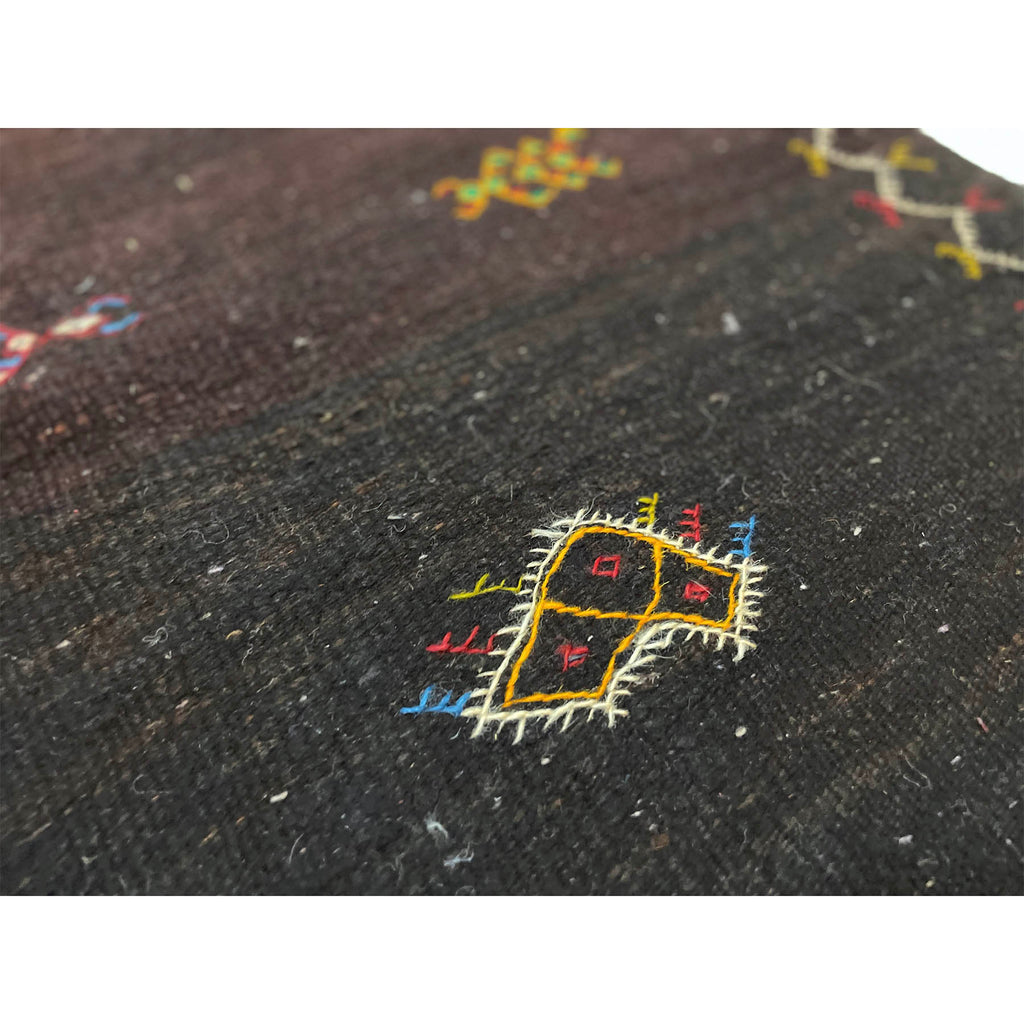 Flatweave Moroccan runner with tribal motifs - Kantara | Moroccan Rugs
