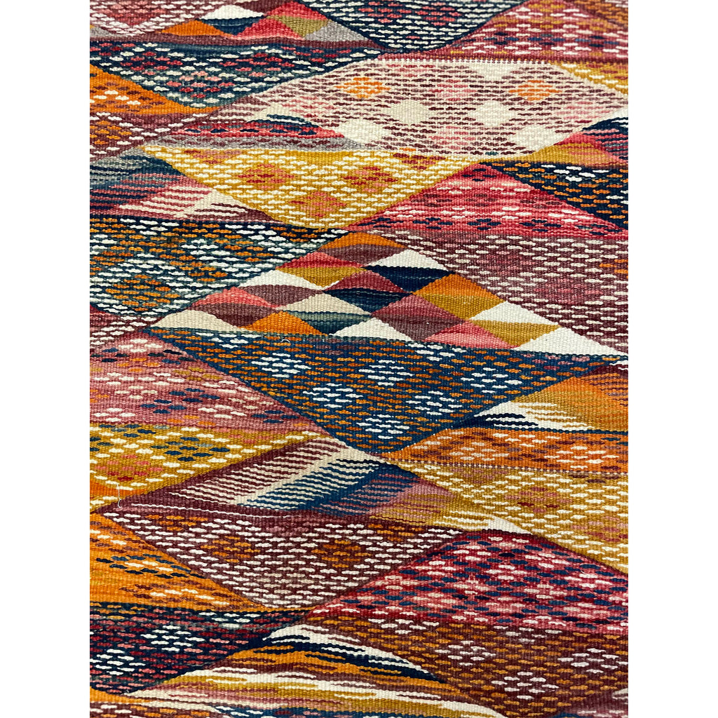 Colorful Kharita style Moroccan entryway rug - Kantara | Moroccan Rugs