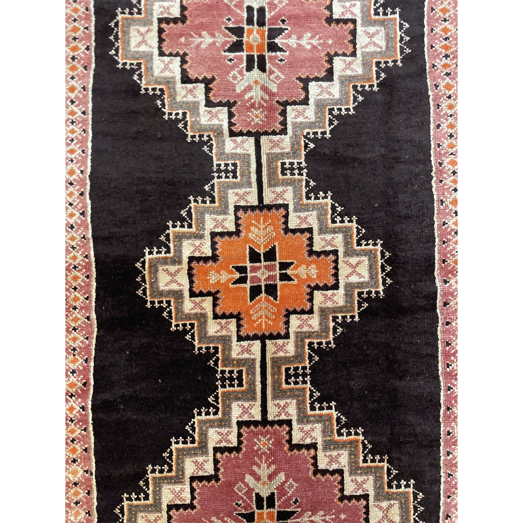 Colorful vintage tribal Moroccan rug with geometric design - Kantara | Moroccan Rugs