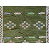 Contemporary army green Moroccan flatweave throw rug - Kantara | Moroccan Rugs