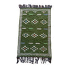 Army green flatwoven Moroccan throw rug - Kantara | Moroccan Rugs