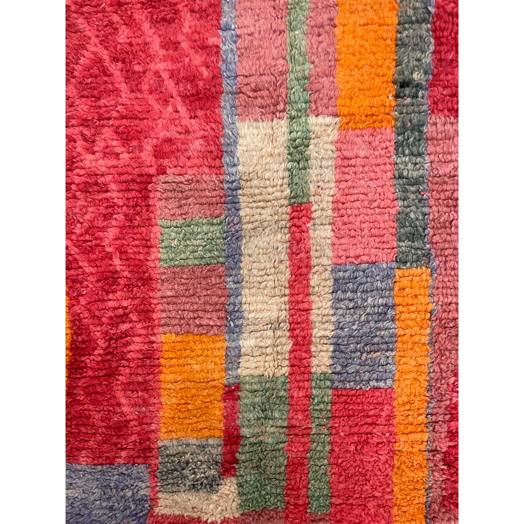 Vibrant colorful abstract Moroccan area rug - Kantara | Moroccan Rugs
