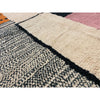 Modern geometric Moroccan area rug in pink, white, and orange - Kantara | Moroccan Rugs