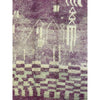 Purple and white handknotted Moroccan wool rug - Kantara | Moroccan Rugs