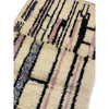 Purple and white contemporary Moroccan Azilal runner - Kantara | Moroccan Rugs